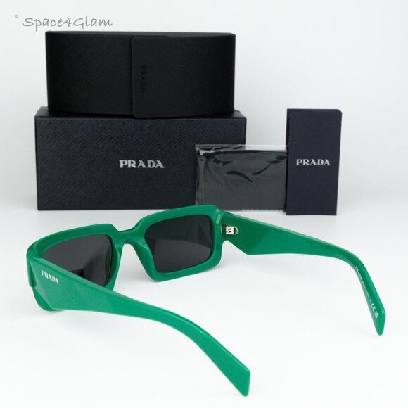 BRAND NEW Prada PR27ZS 11L08Z Mango Dark Grey Square Unisex Sunglasses 0PR 27ZS - Picture 7 of 11